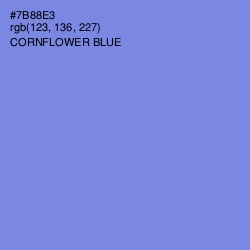 #7B88E3 - Cornflower Blue Color Image